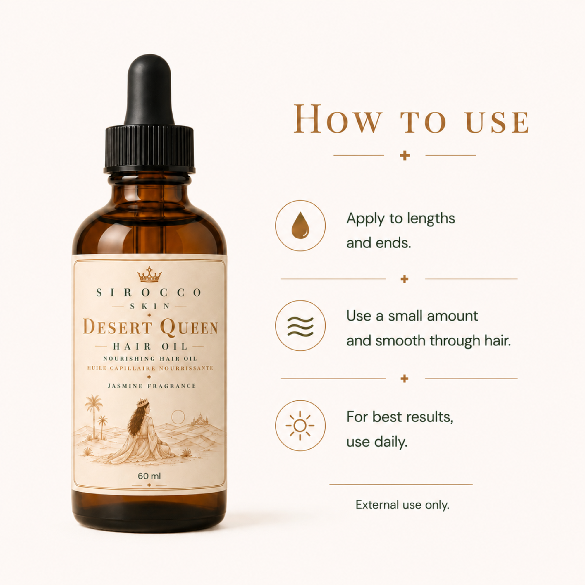Desert Queen Hair Oil – Nourishing Jasmine Hair Oil