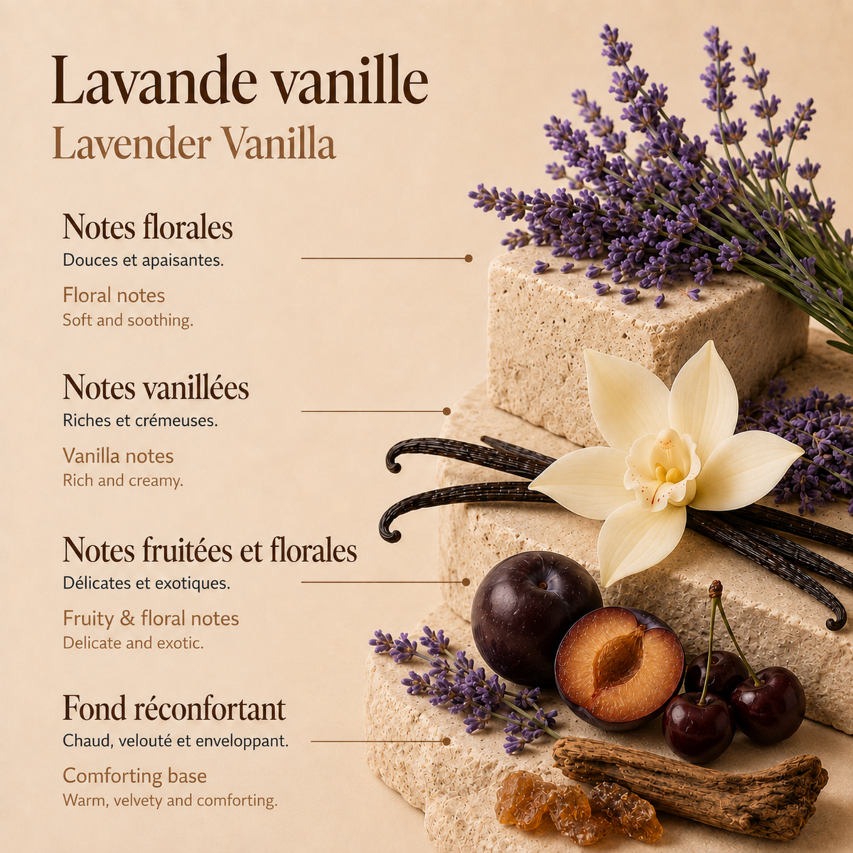 Lavender Vanilla Soy Wax Candle