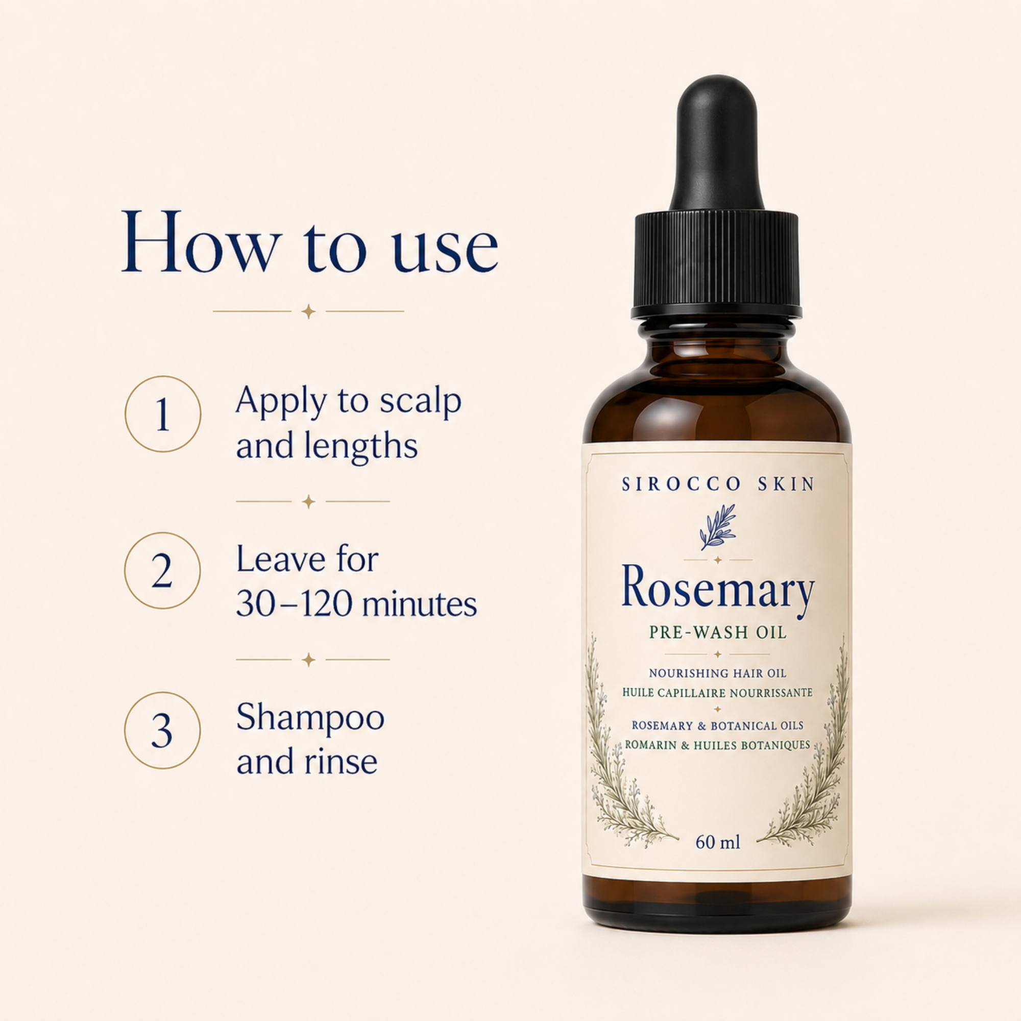 Rosemary Pre-Wash Oil | Sirocco Skin