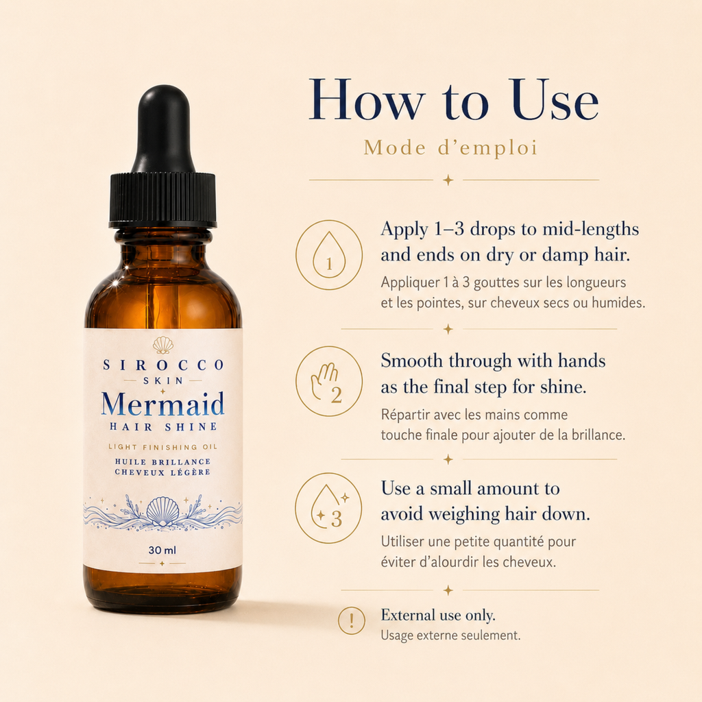 Mermaid Hair Shine – Light Finishing Oil for Shine & Frizz Control