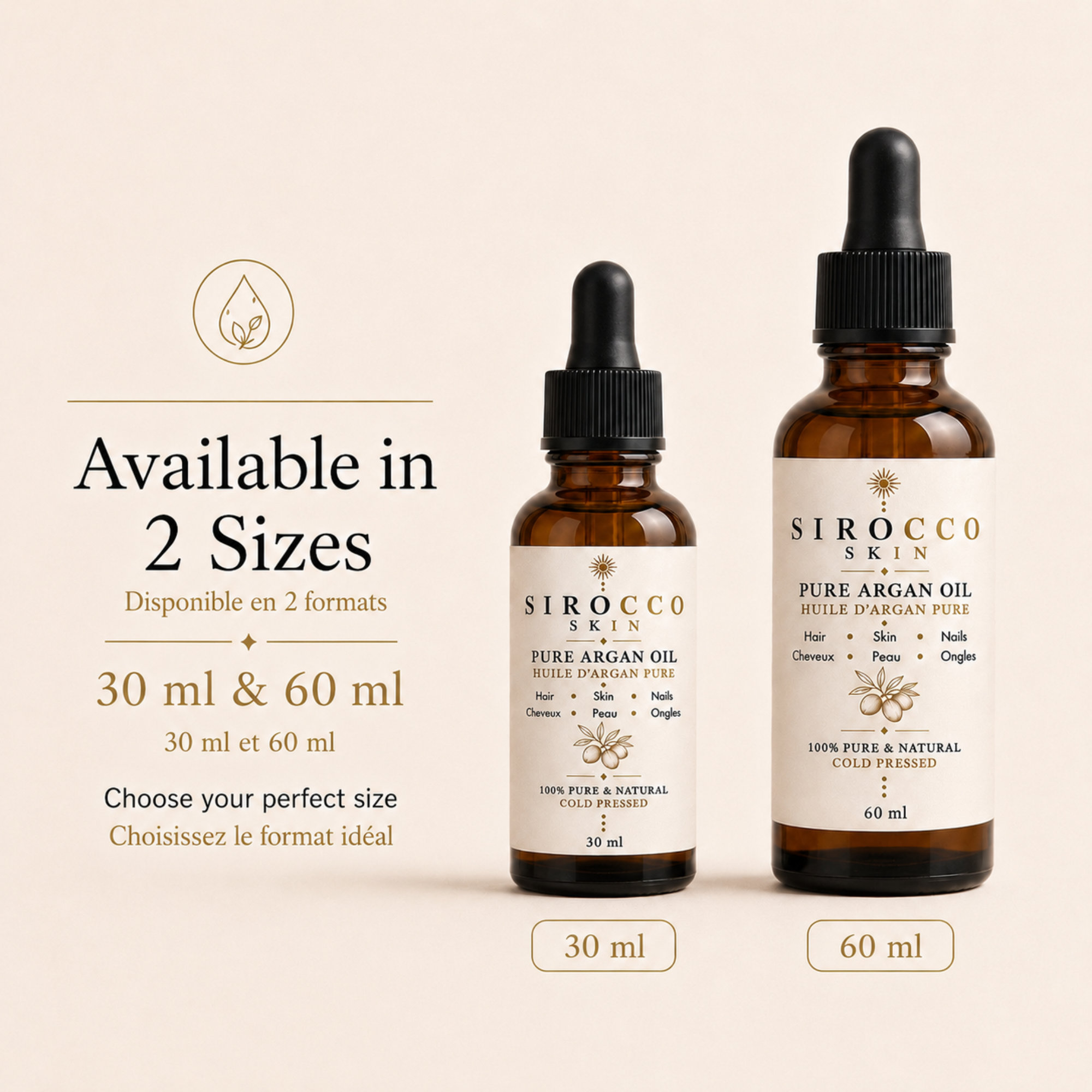 Pure Argan Oil – Face, Hair, Beard & Body Oil