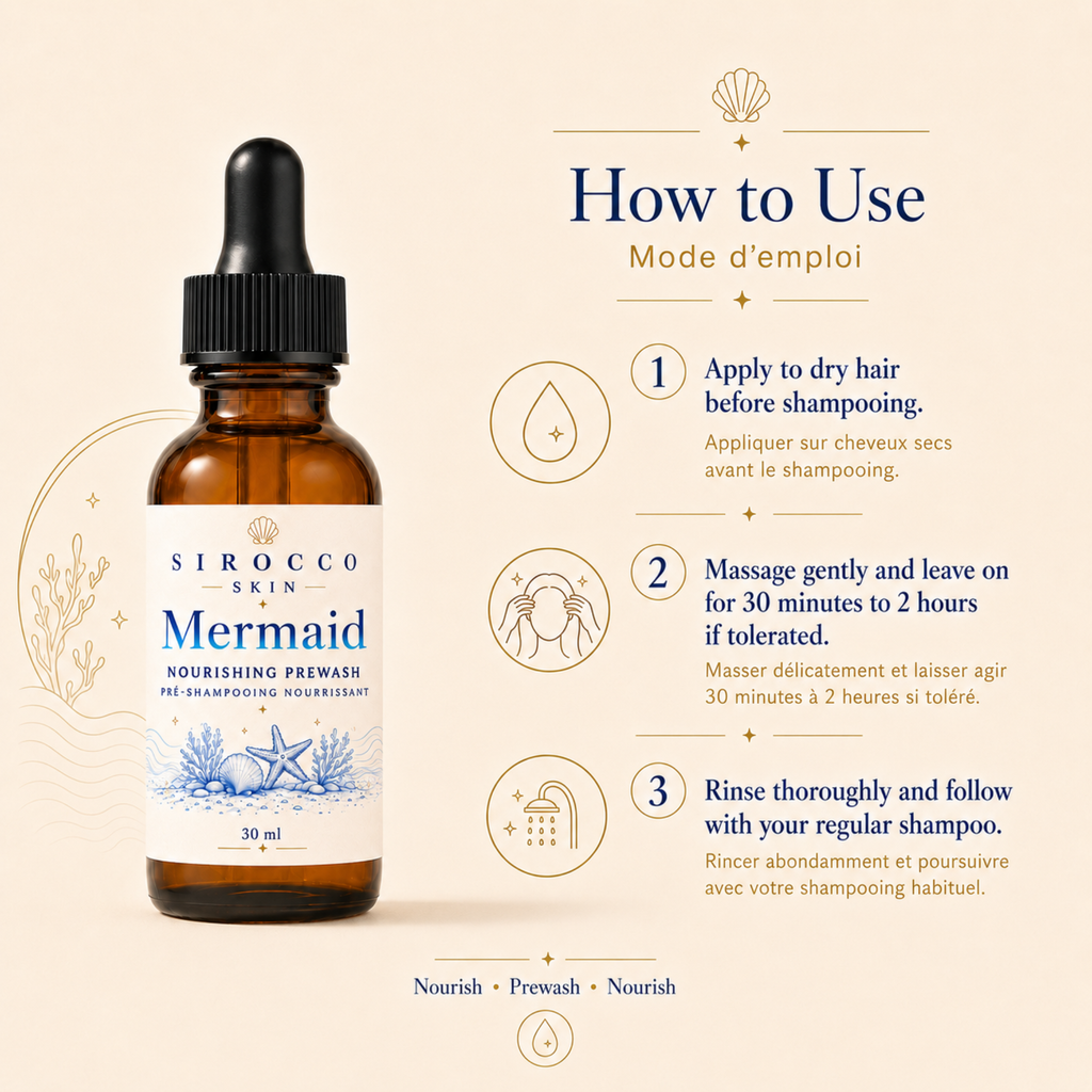 Mermaid Nourishing Prewash – Pre-Shampoo Hair Treatment Oil