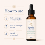 Camellia Hair Oil – Lightweight Nourishing Hair Oil for Smooth, Shiny Hair