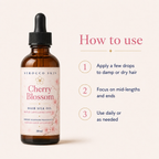 Cherry Blossom Hair Silk Oil – Smooths Frizz & Adds Shine