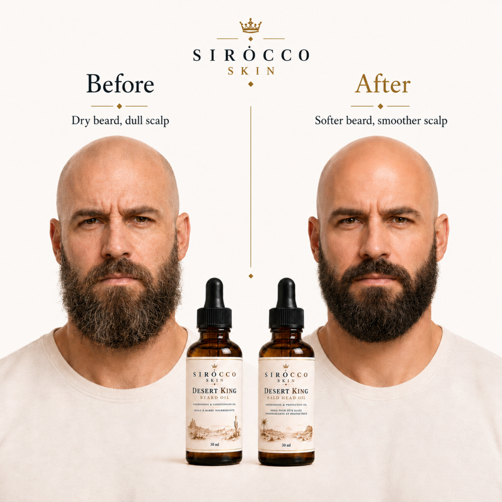 Bald-Headed Kings Duo – Beard Oil + Bald Head Oil Set