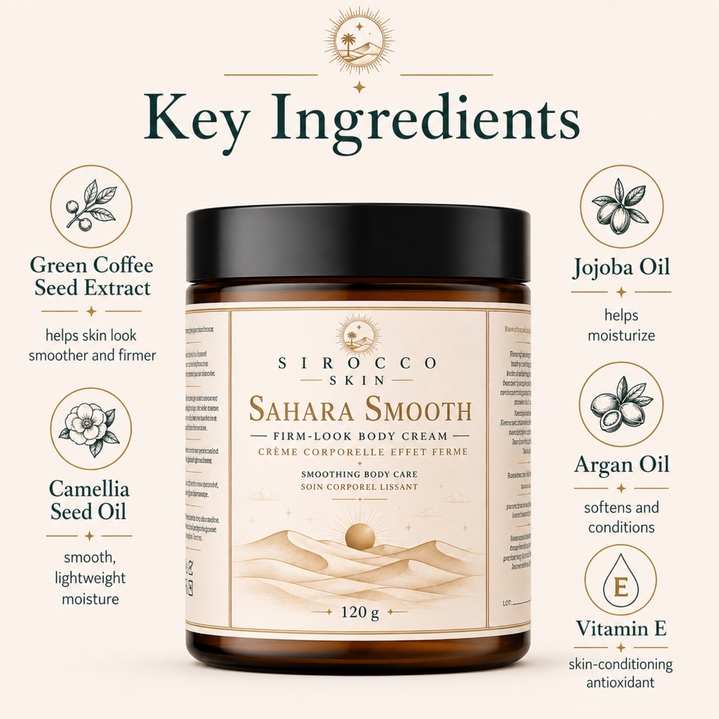 Sahara Smooth Firm-Look Body Cream – Hydrates, Smooths & Firms