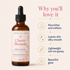 Cherry Blossom Body Silk Oil – Nourishes, Softens & Leaves Skin with a Glow