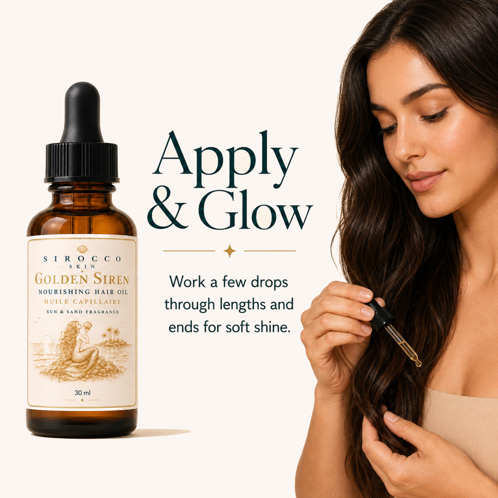 Golden Siren Nourishing Hair Oil – Sun & Sand Scent