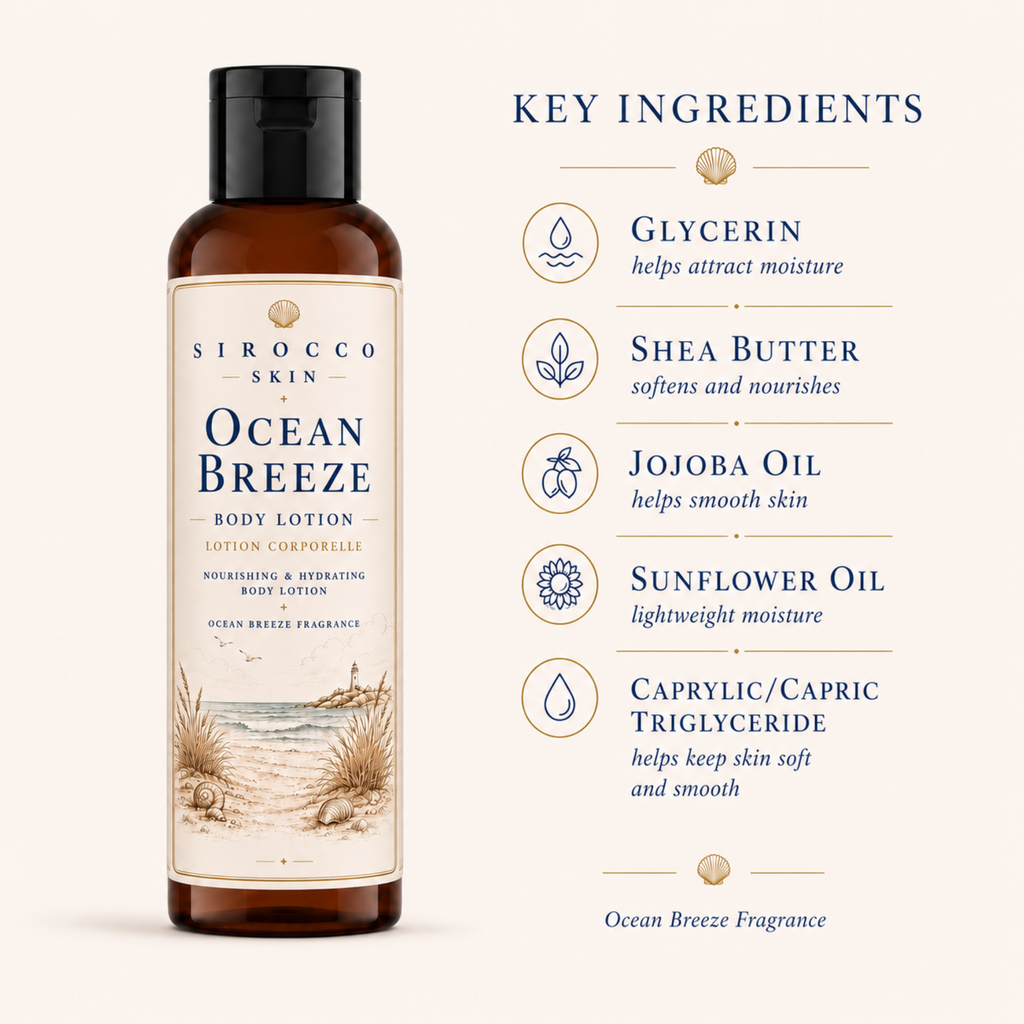 Ocean Breeze Body Lotion – Nourishing & Hydrating