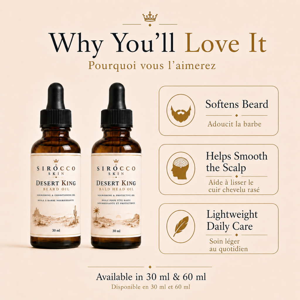 Bald-Headed Kings Duo – Beard Oil + Bald Head Oil Set