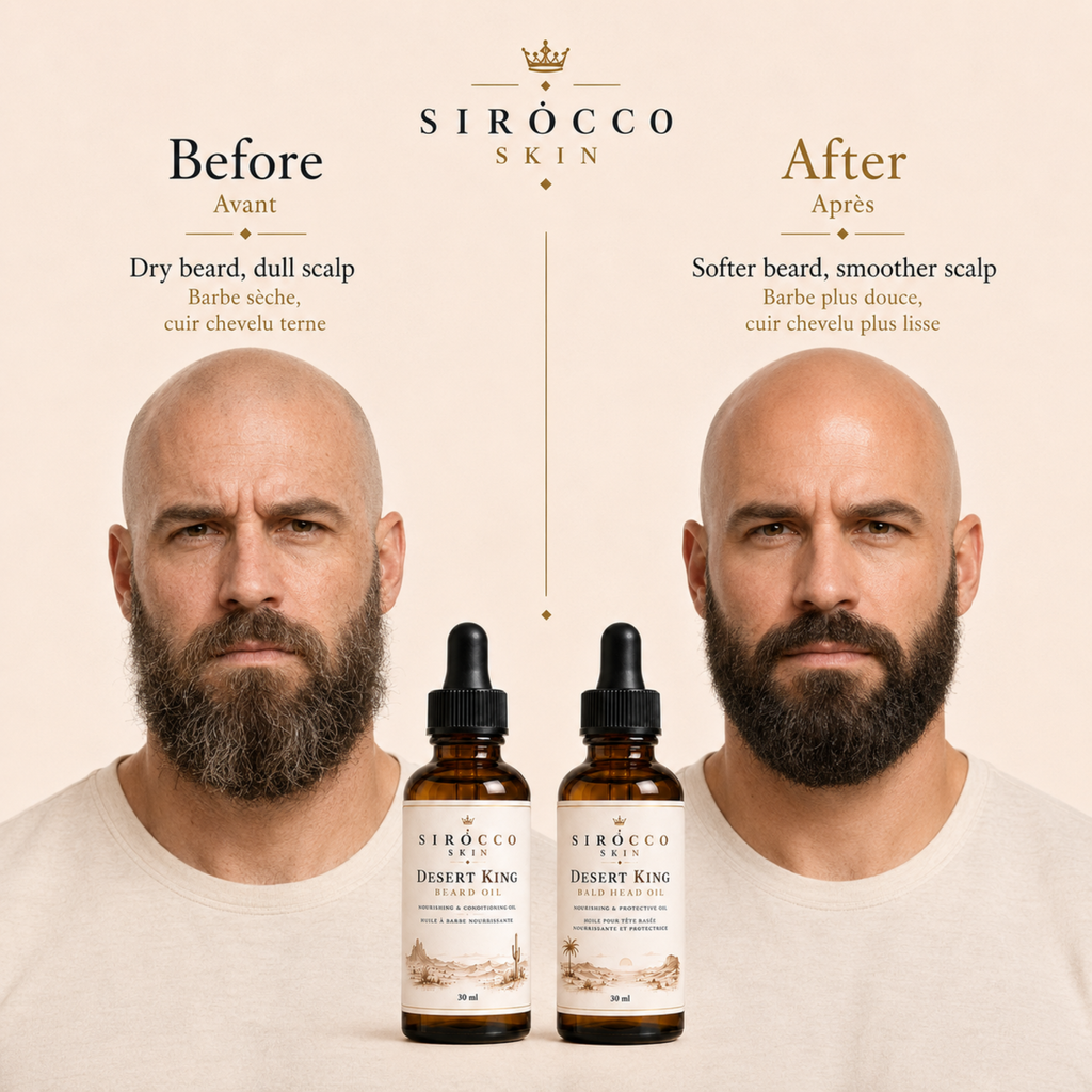 Bald-Headed Kings Duo – Beard Oil + Bald Head Oil Set