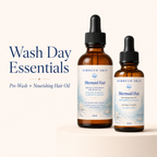 Mermaid Hair Duo – Pre-Wash & Nourishing Hair Oil Set