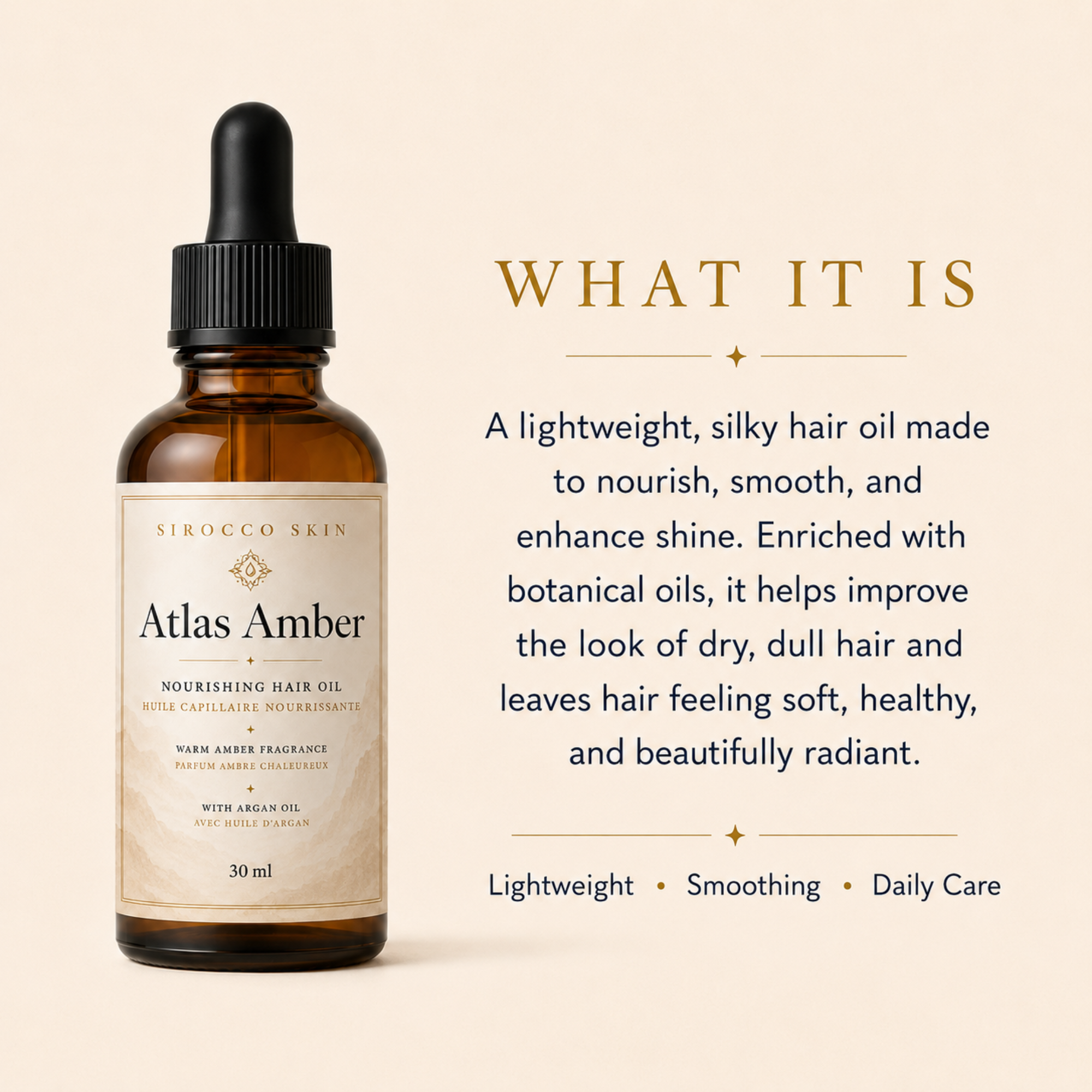 Atlas Amber Hair Oil – Nourishing Hair Oil