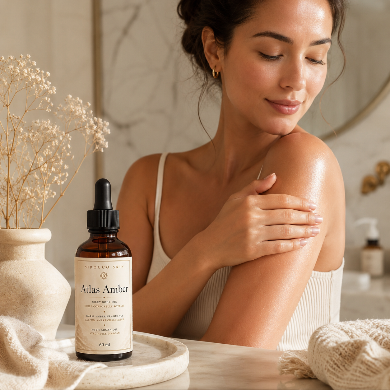 Atlas Amber Silky Body Oil — Warm Amber