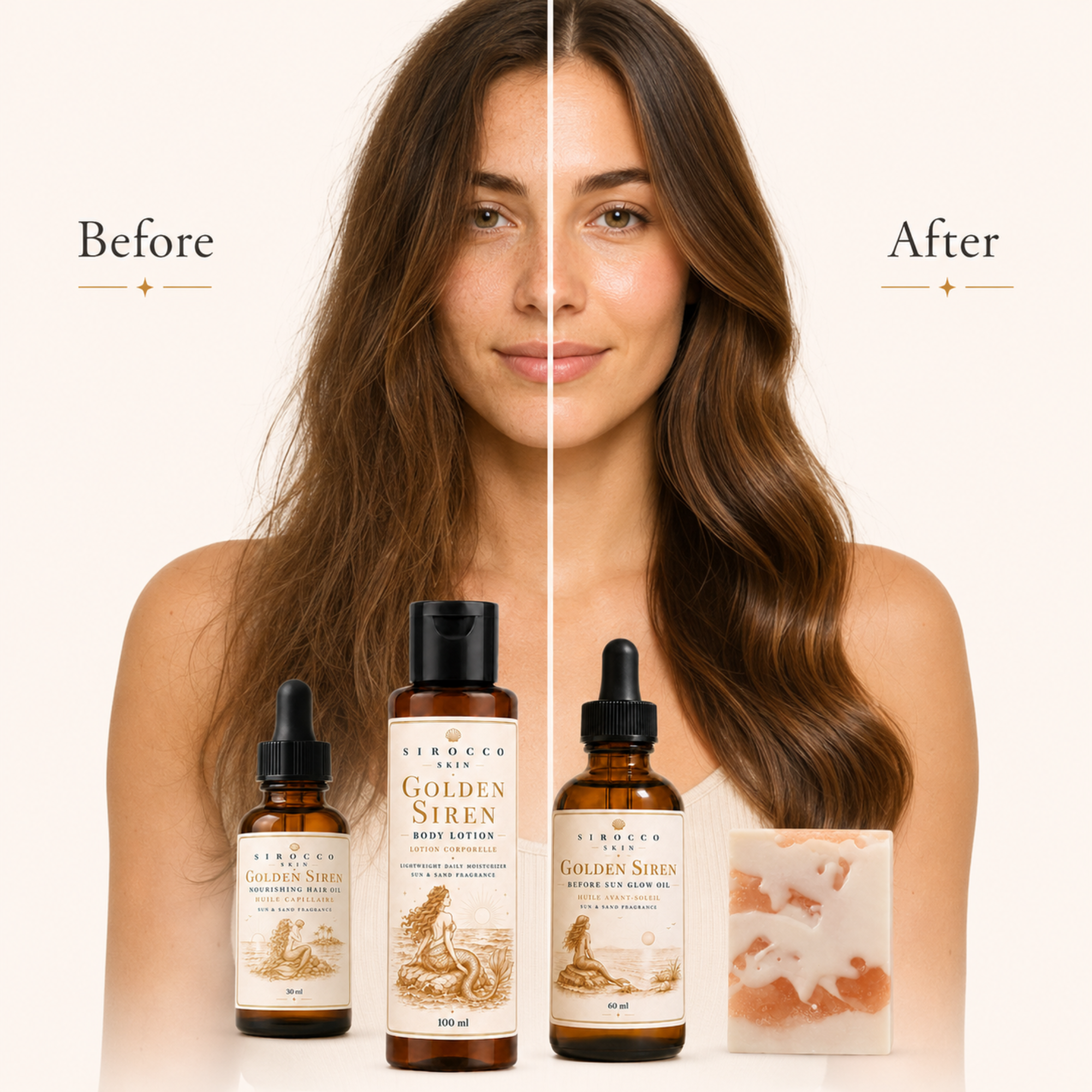 Golden Siren Sun-Kissed Body Care Ritual Set – 4-Piece Gift Set