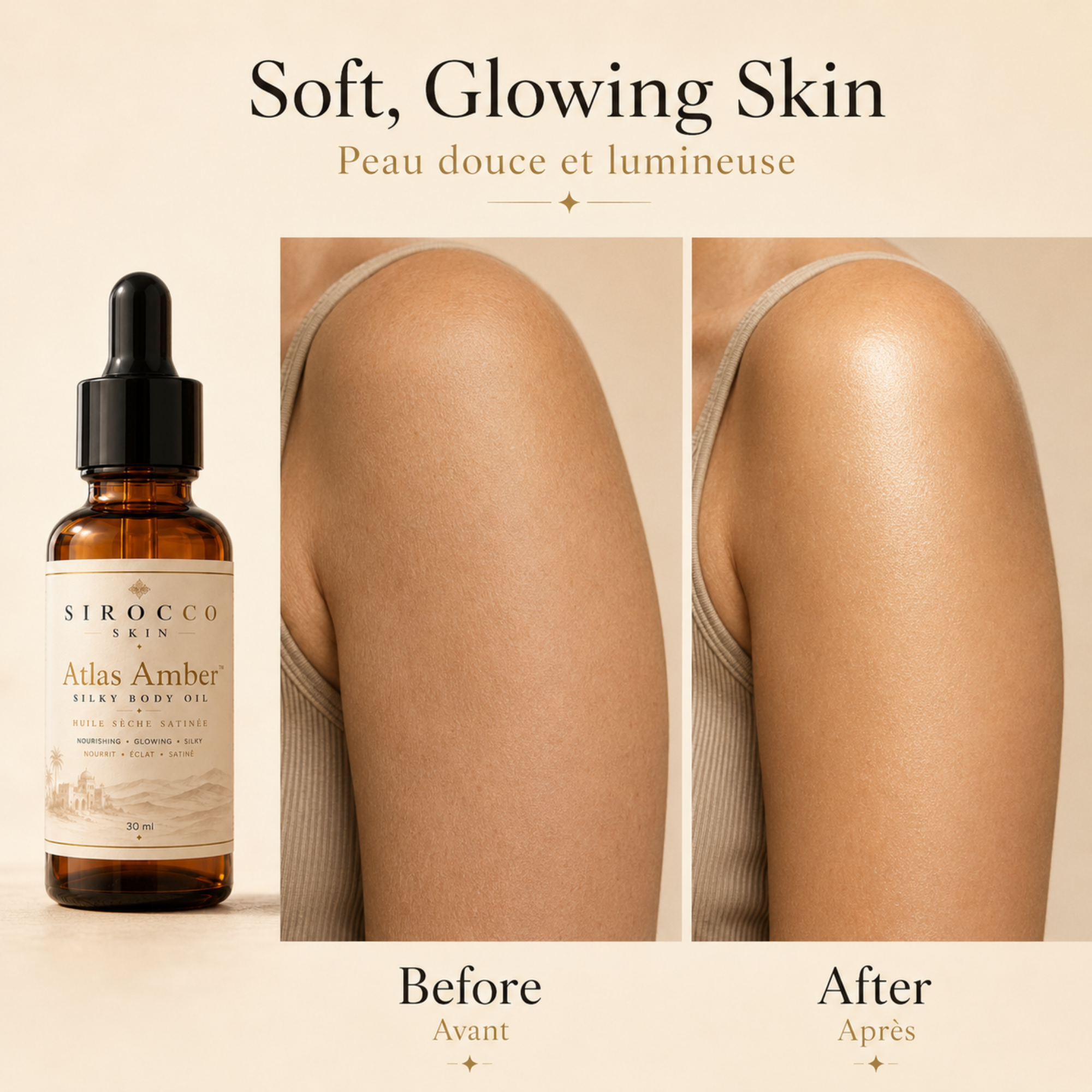 Atlas Amber Silky Body Oil – Nourishing, Glowing & Silky Skin