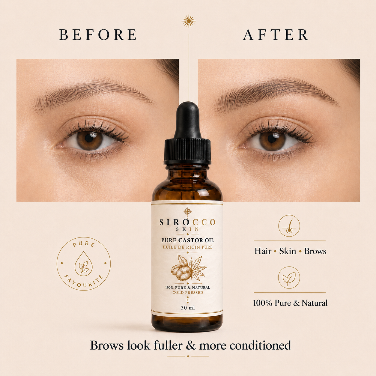 Pure Castor Oil – Hair, Skin, Nails & Cuticles