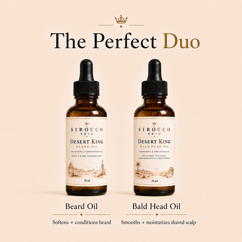 Bald-Headed Kings Duo – Beard Oil + Bald Head Oil Set