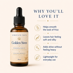 Golden Siren Nourishing Hair Oil – Sun & Sand Scent