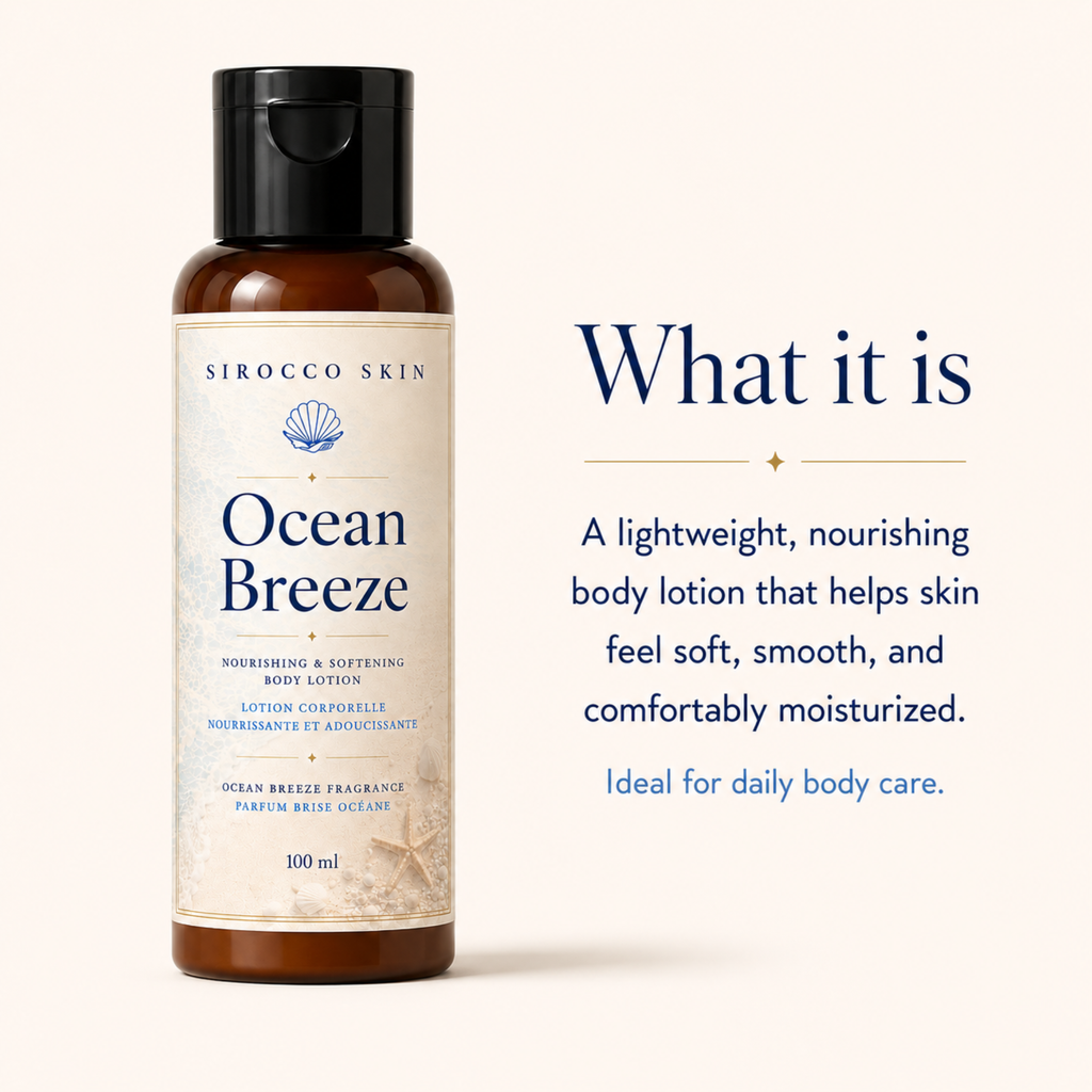 Lotion corporelle Ocean Breeze – Nourrissante et hydratante