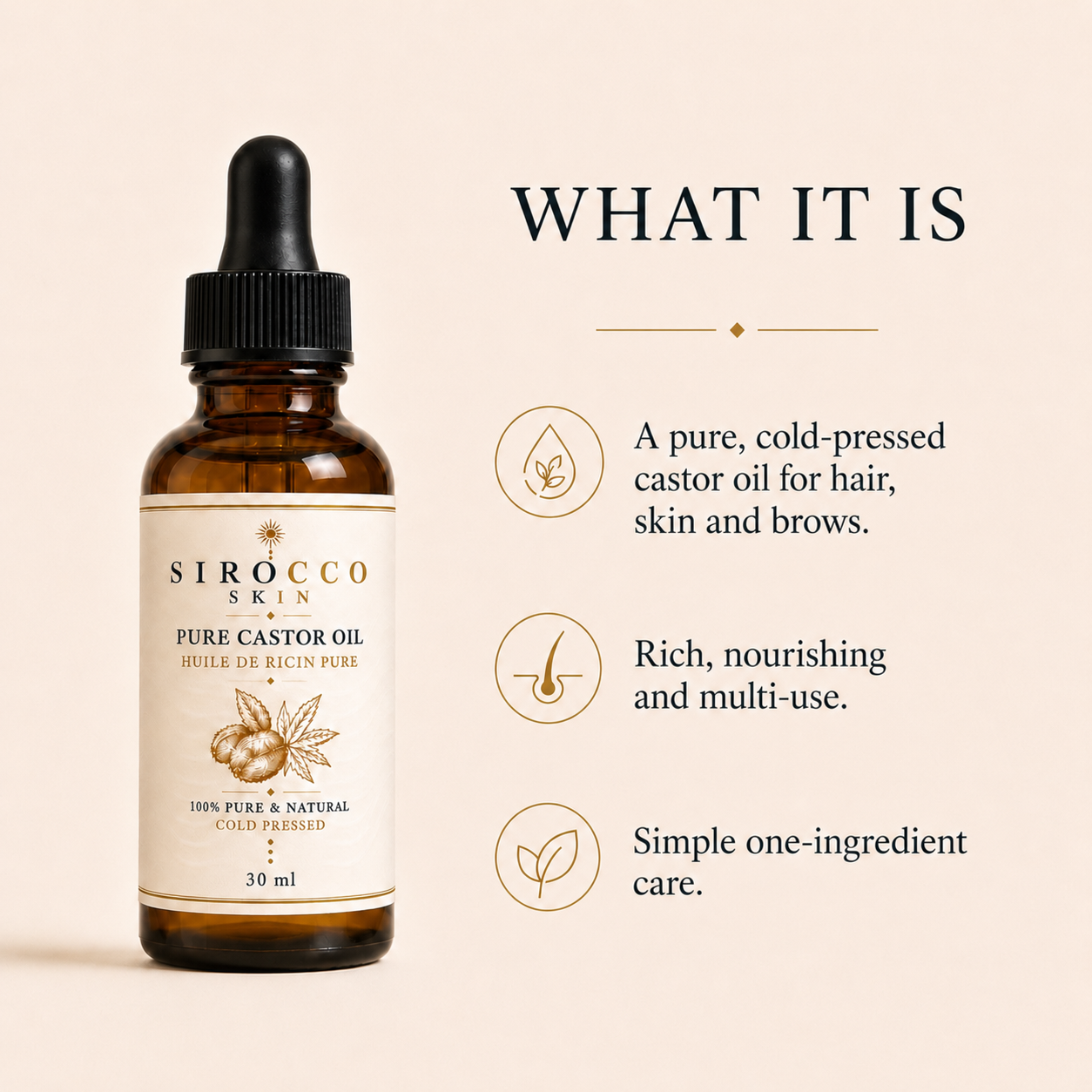 Pure Castor Oil – Hair, Skin, Nails & Cuticles