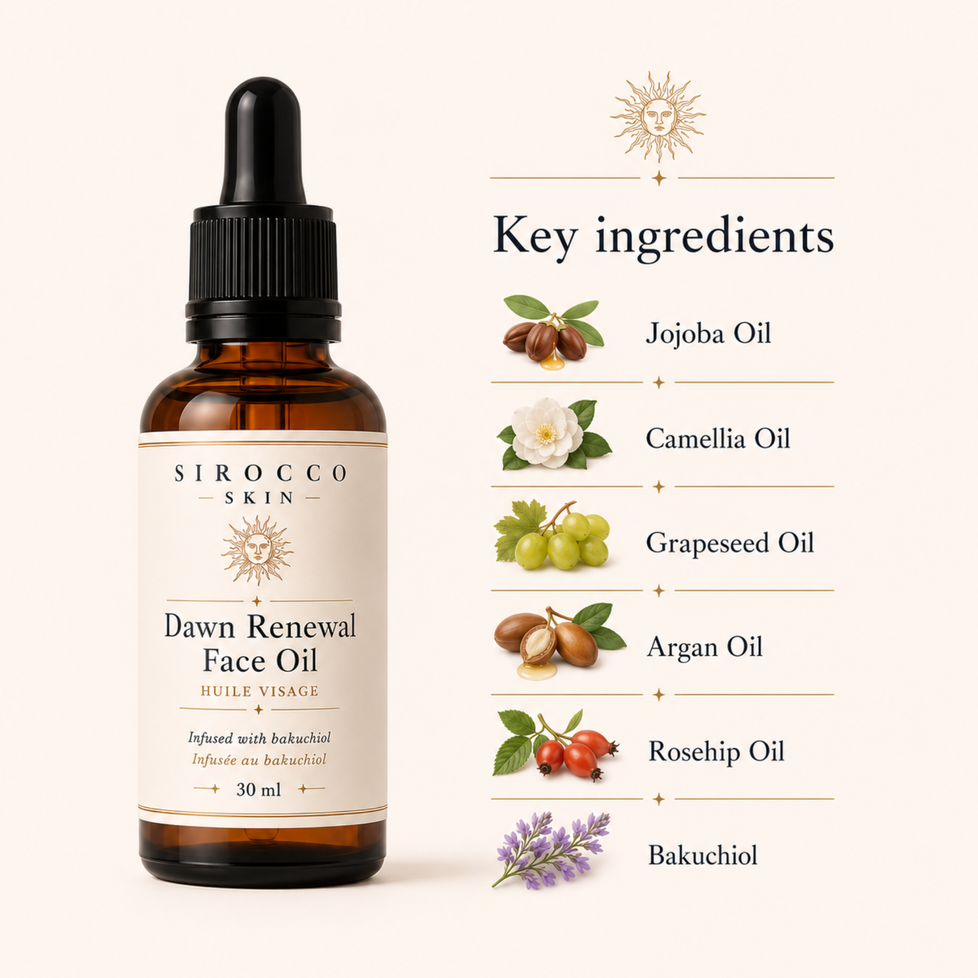 Dawn Renewal – Lightweight Bakuchiol Face Oil