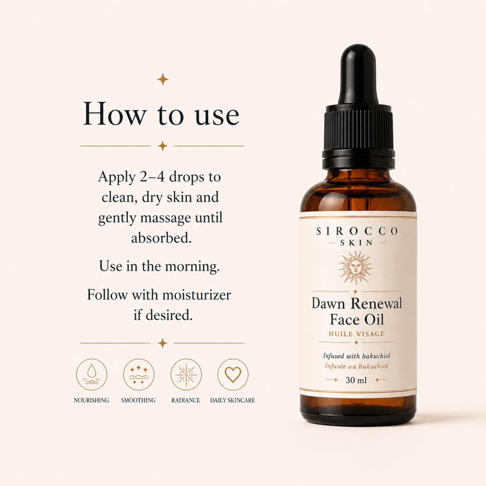 Dawn Renewal – Lightweight Bakuchiol Face Oil