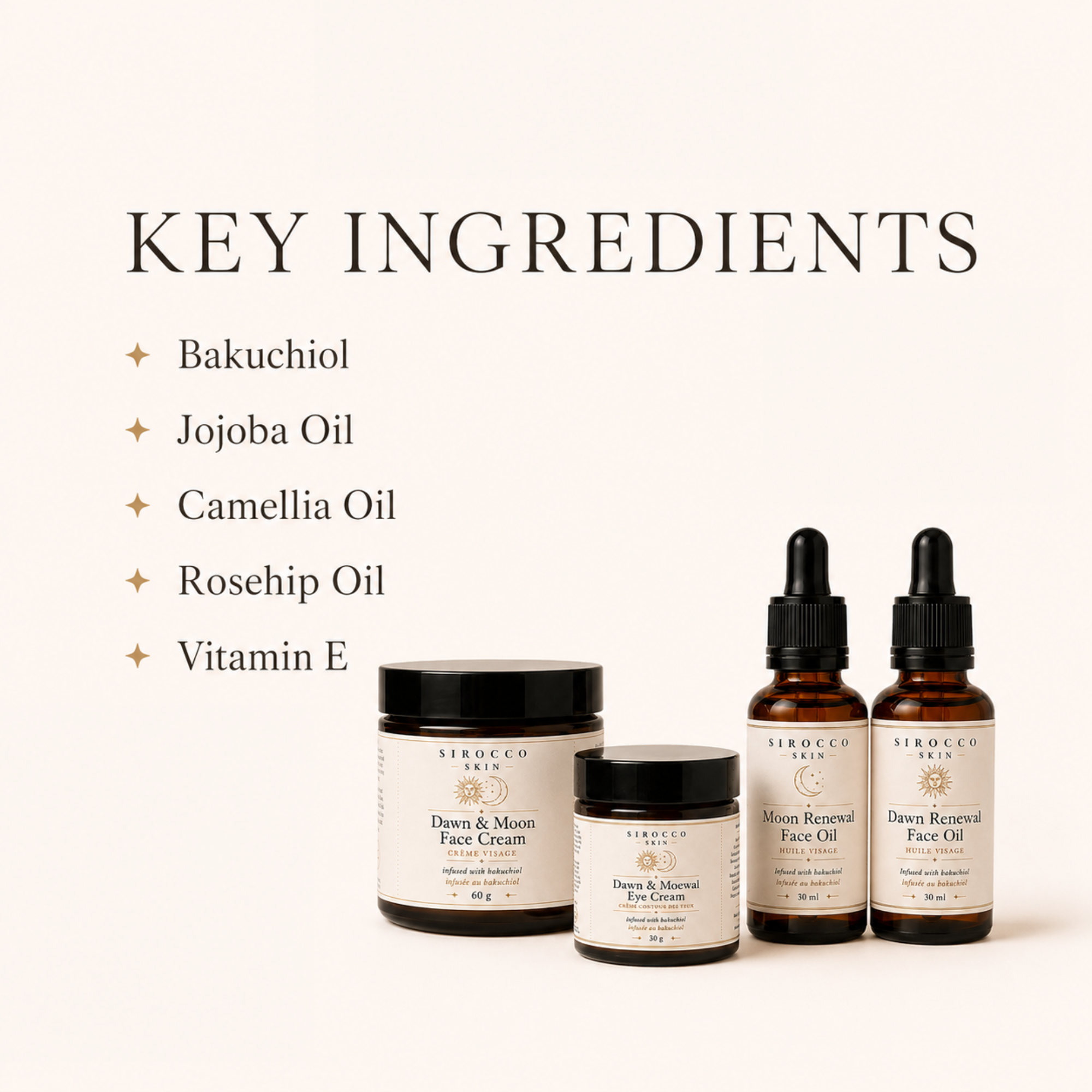 Dawn & Moon Renewal Set – Complete Face Care Ritual – With Bakuchiol