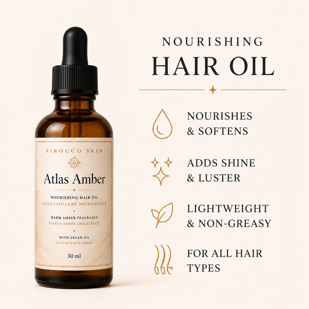 Atlas Amber Head-to-Toe Ritual Set – 4-Piece Body & Hair Gift Set | Sirocco Skin