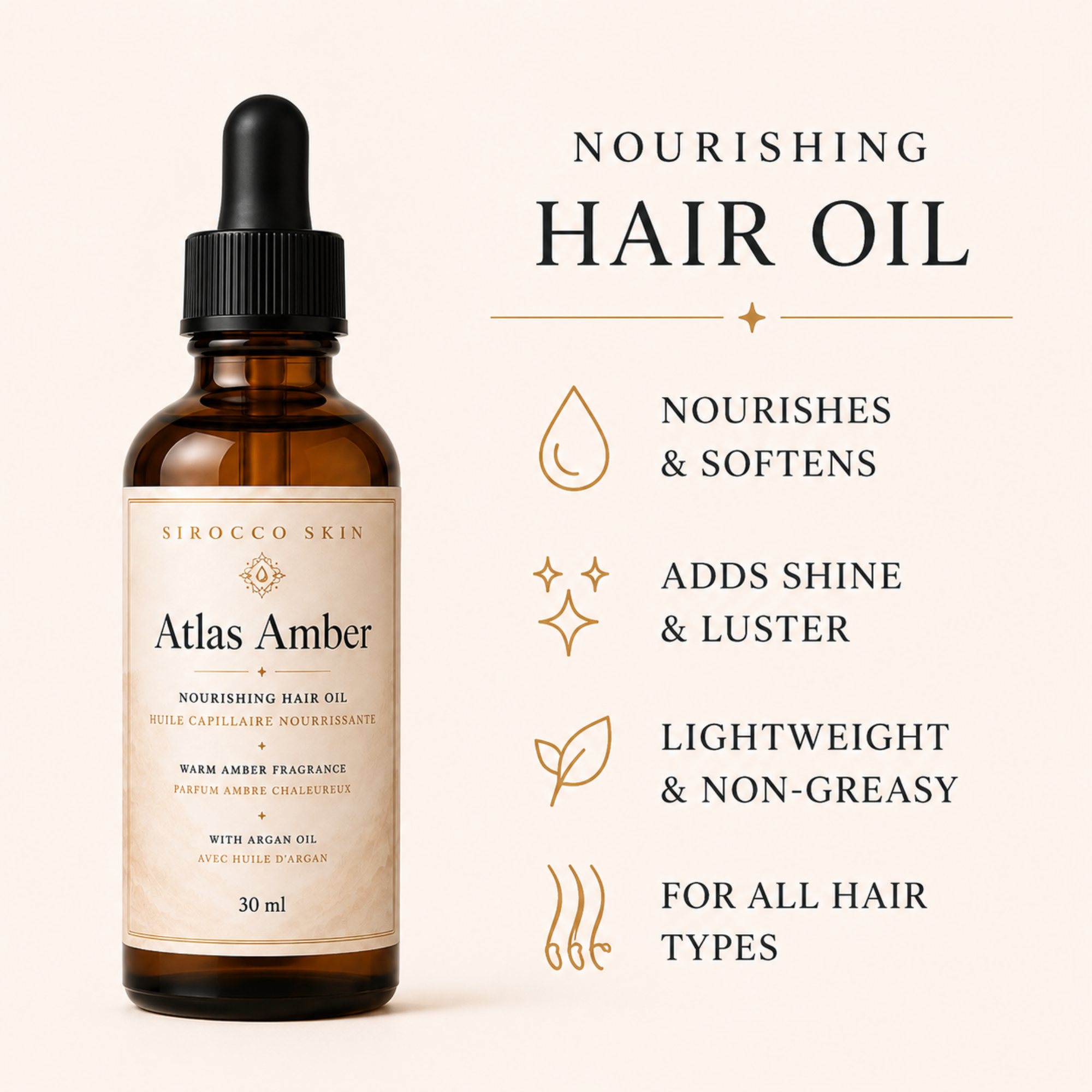 Atlas Amber Head-to-Toe Ritual Set – 4-Piece Body & Hair Gift Set | Sirocco Skin